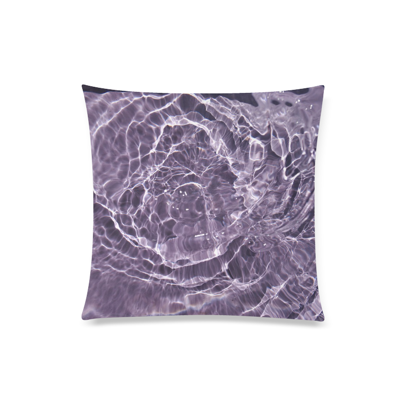 Lilac Bubbles Custom Zippered Pillow Case 20"x20"(Twin Sides)