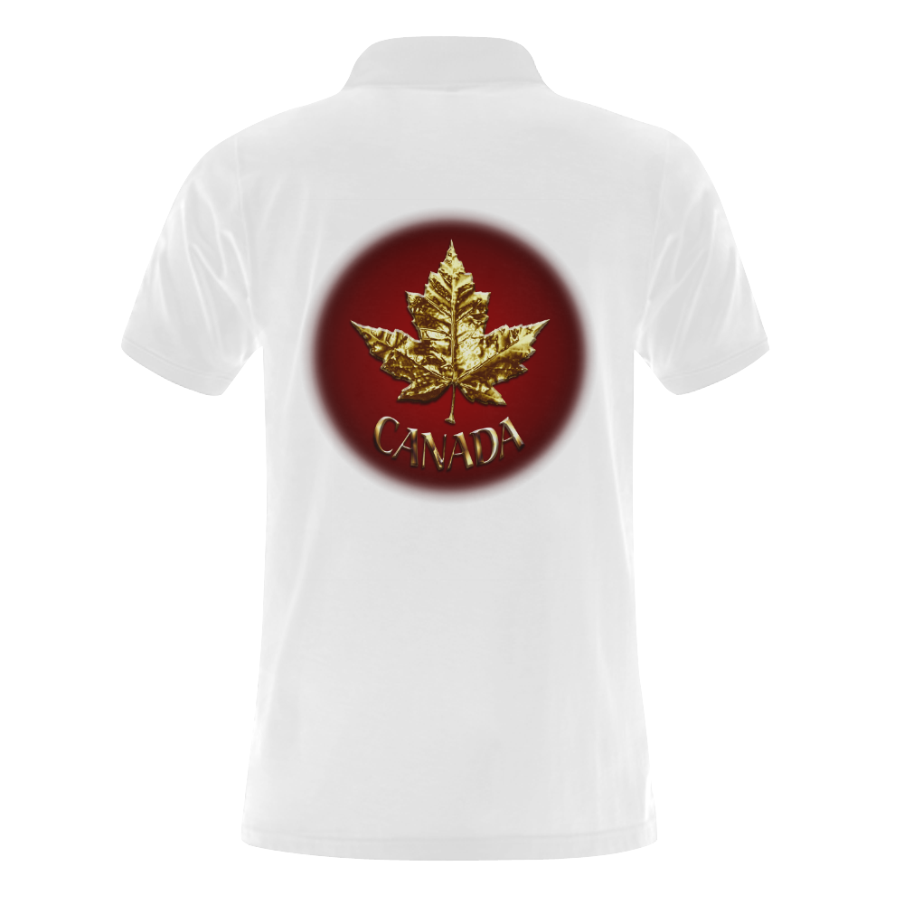 Canada Gold Medal Team Polo Shirts Men's Polo Shirt (Model T24)