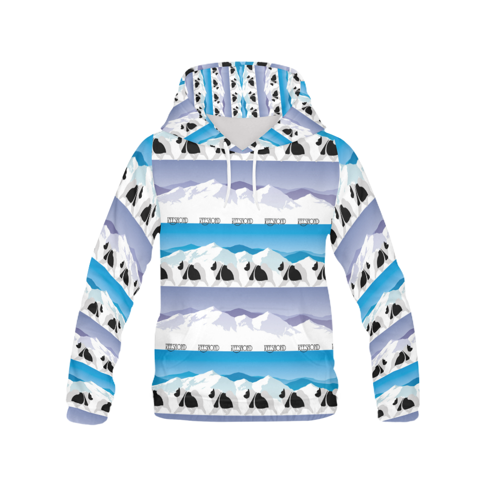 Keeshond Rockin the Rockies All Over Print Hoodie for Men (USA Size) (Model H13)