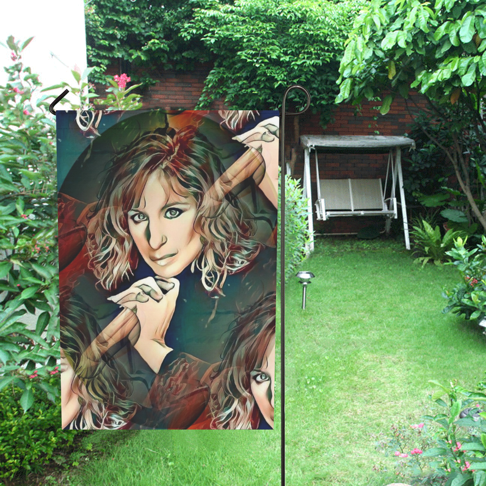 Barbra Popart by Nico Bielow Garden Flag 28''x40'' （Without Flagpole）