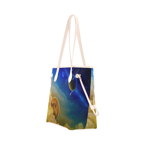 Cosmic Illumination Clover Canvas Tote Bag (Model 1661)