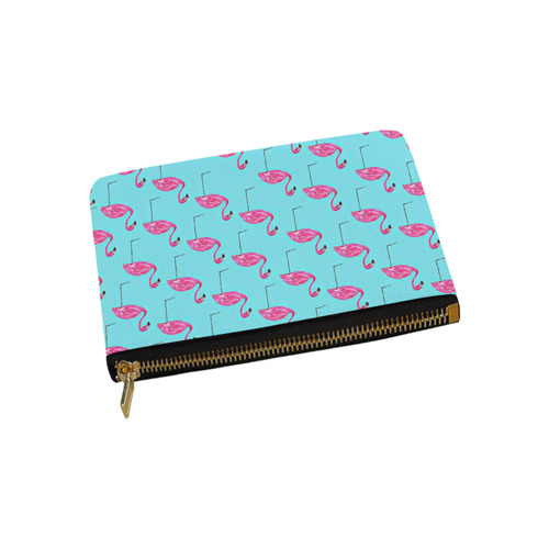Blue Flamingo Carry-All Pouch 9.5''x6''