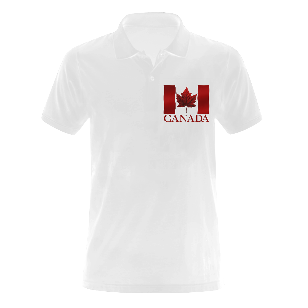 Canada Flag Souvenir Polo Shirts Men's Polo Shirt (Model T24)