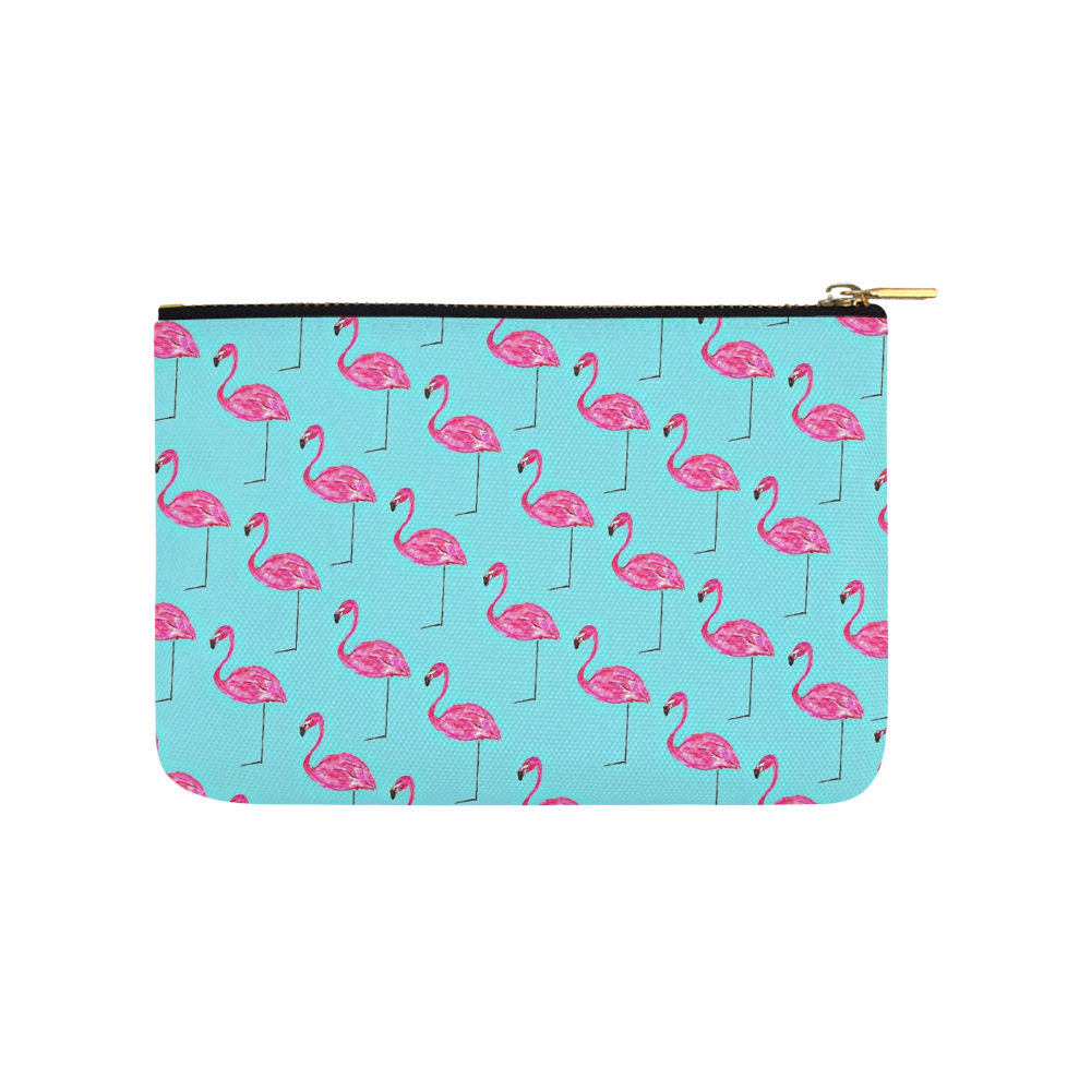 Blue Flamingo Carry-All Pouch 9.5''x6''