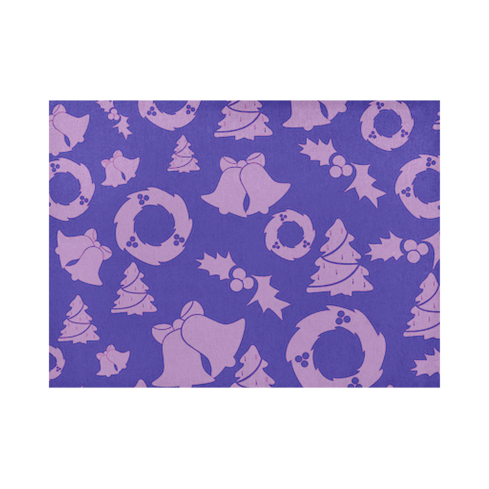 Christmas Pattern blue Placemat 14’’ x 19’’ (Set of 6)