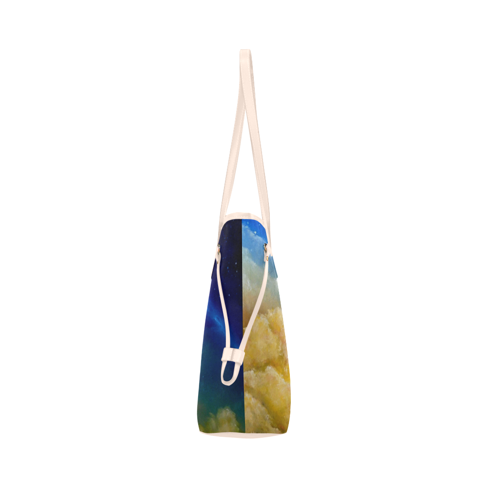 Cosmic Illumination Clover Canvas Tote Bag (Model 1661)