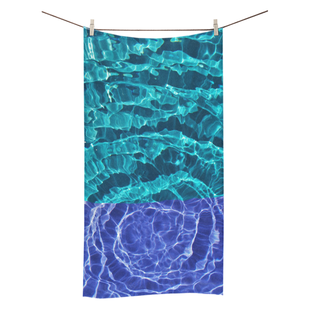 Blue Spiral Bath Towel 30"x56"