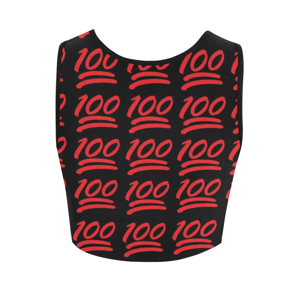 Keep It 100 Women's Crop Top (Model T42)