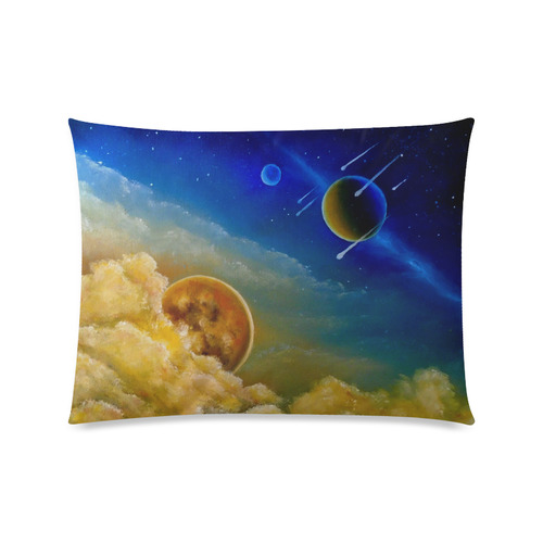 Cosmic Illumination Custom Zippered Pillow Case 20"x26"(Twin Sides)