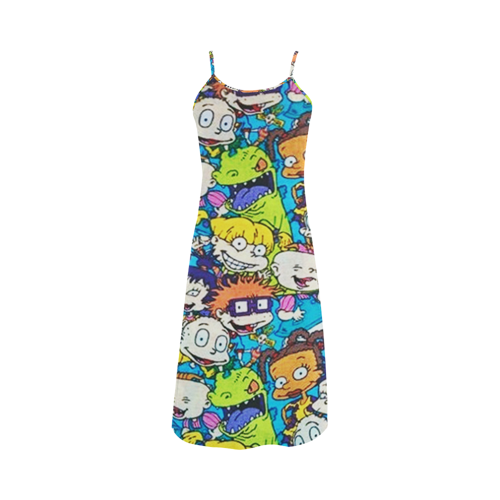 rugrats pattern Alcestis Slip Dress (Model D05)