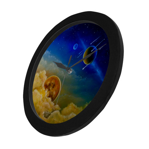 Cosmic Illumination Circular Plastic Wall clock