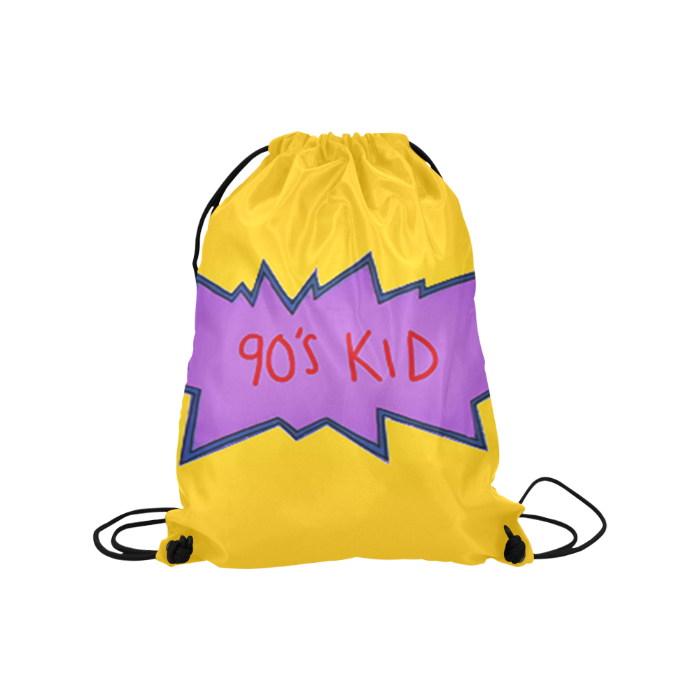 90s kid Medium Drawstring Bag Model 1604 (Twin Sides) 13.8"(W) * 18.1"(H)