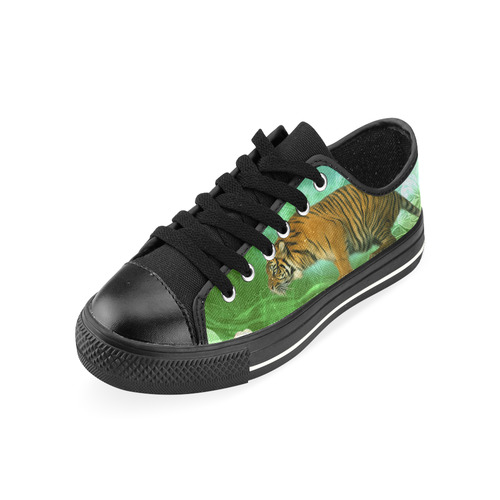 Awesome tiger, fantasy world Men's Classic Canvas Shoes (Model 018)