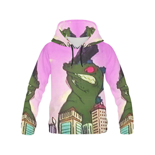 lets fight All Over Print Hoodie for Men (USA Size) (Model H13)