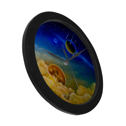 Cosmic Illumination Circular Plastic Wall clock