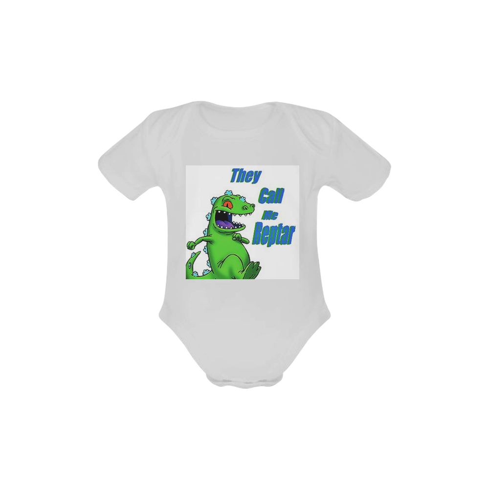 they call me reptar Baby Powder Organic Short Sleeve One Piece (Model T28)