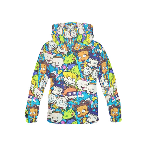 rugrats pattern All Over Print Hoodie for Kid (USA Size) (Model H13)