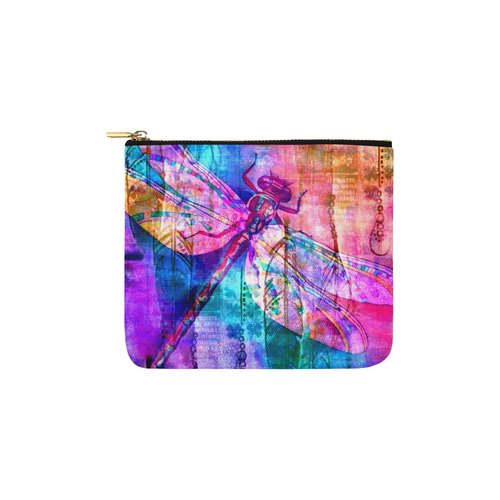 Dragonfly Rainbow Carry-All Pouch 6''x5''