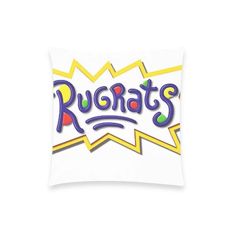 Rugrats logo Custom  Pillow Case 18"x18" (one side) No Zipper