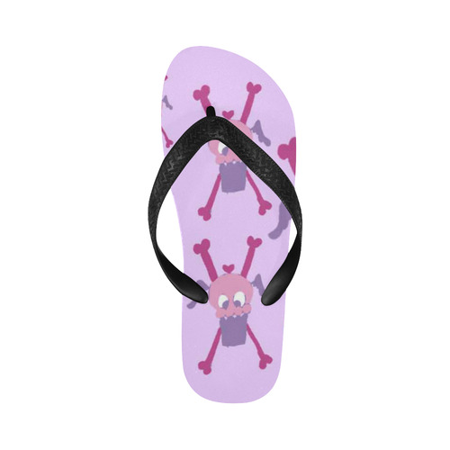 purpleflyingscullyflipflops Flip Flops for Men/Women (Model 040)