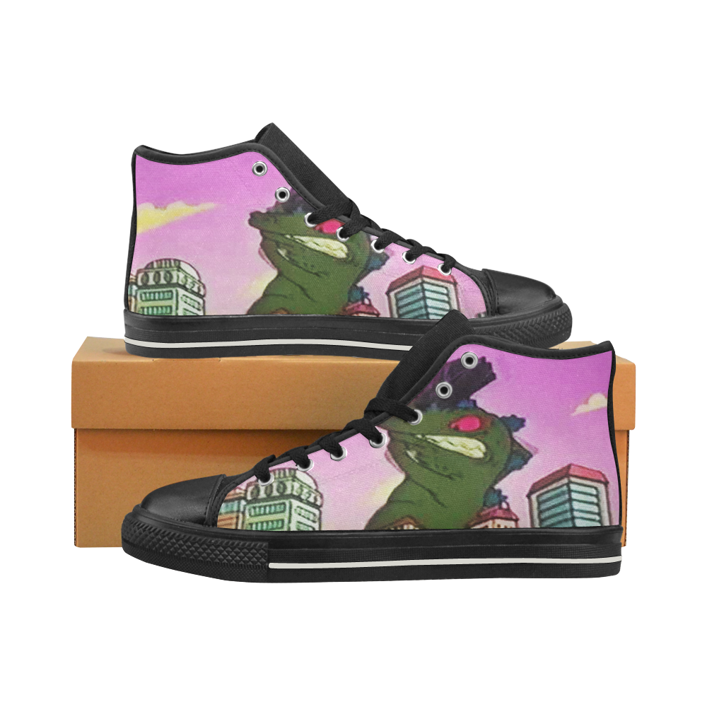 Roar High Top Canvas Shoes for Kid (Model 017)