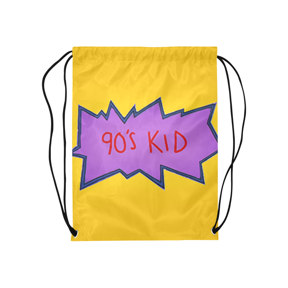 90s kid Medium Drawstring Bag Model 1604 (Twin Sides) 13.8"(W) * 18.1"(H)