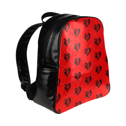 lovely hearts 17B by JamColors Multi-Pockets Backpack (Model 1636)