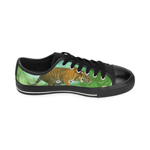 Awesome tiger, fantasy world Men's Classic Canvas Shoes (Model 018)