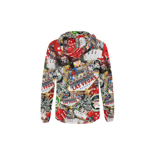 Las Vegas Icons - Gamblers Delight All Over Print Full Zip Hoodie for Kid (Model H14)