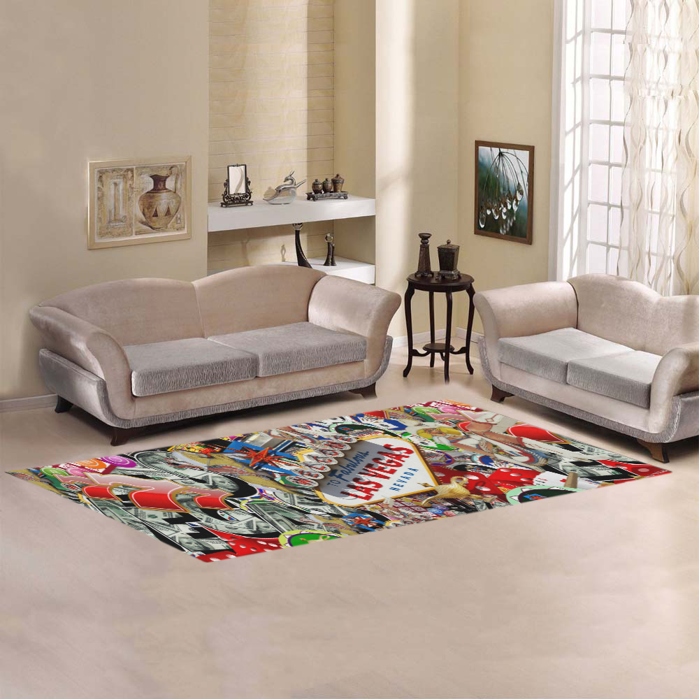 Las Vegas Icons - Gamblers Delight Area Rug 9'6''x3'3''