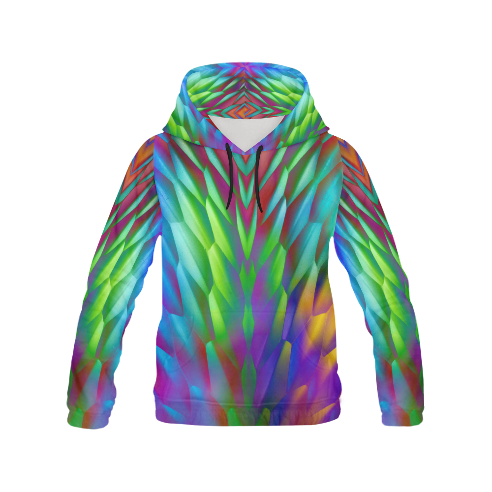 steel petals All Over Print Hoodie for Women (USA Size) (Model H13)