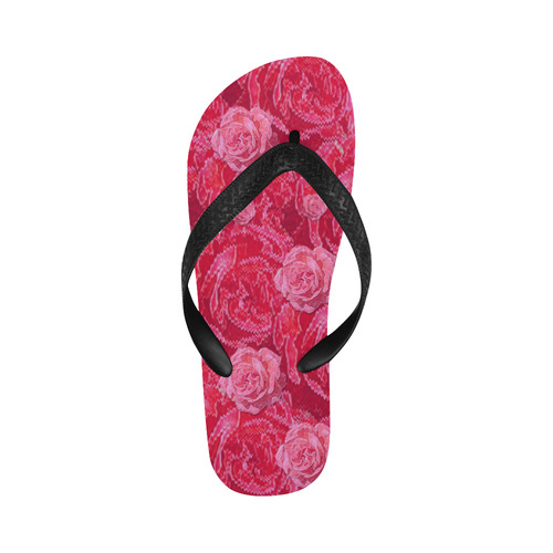 Rose and roses and another rose Flip Flops for Men/Women (Model 040)