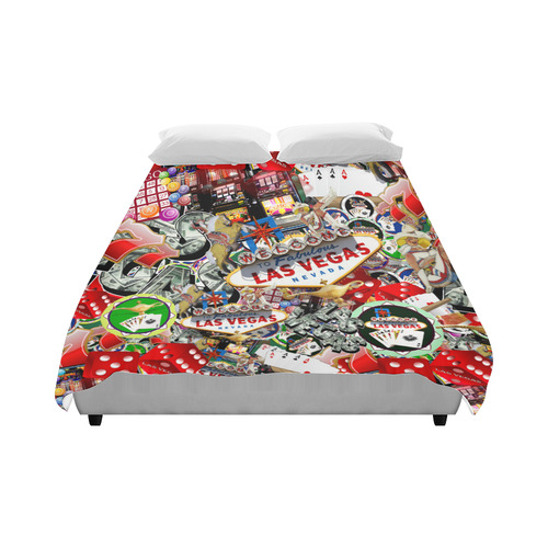 Las Vegas Icons - Gamblers Delight Duvet Cover 86"x70" ( All-over-print)