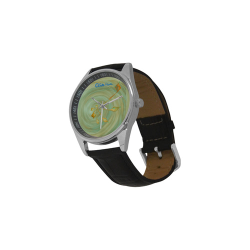 Renewal Sitre haim energetic shield nature vibe Men's Casual Leather Strap Watch(Model 211)
