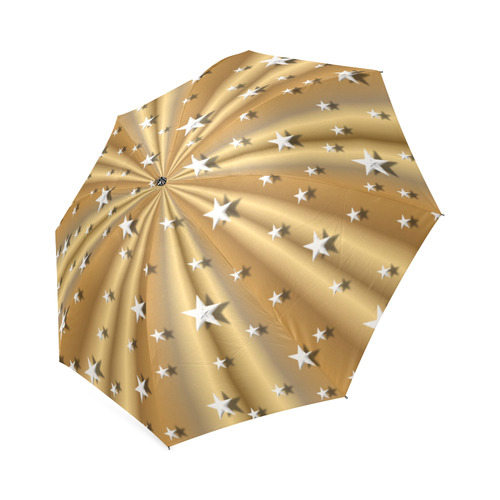Golden Yellow Stargazer Foldable Umbrella (Model U01)