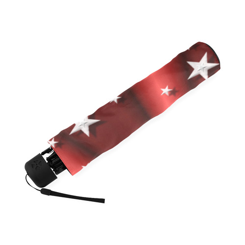 Red & White Stargazer Foldable Umbrella (Model U01)