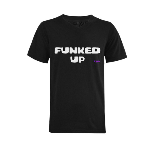 funked up Men's V-Neck T-shirt  Big Size(USA Size) (Model T10)