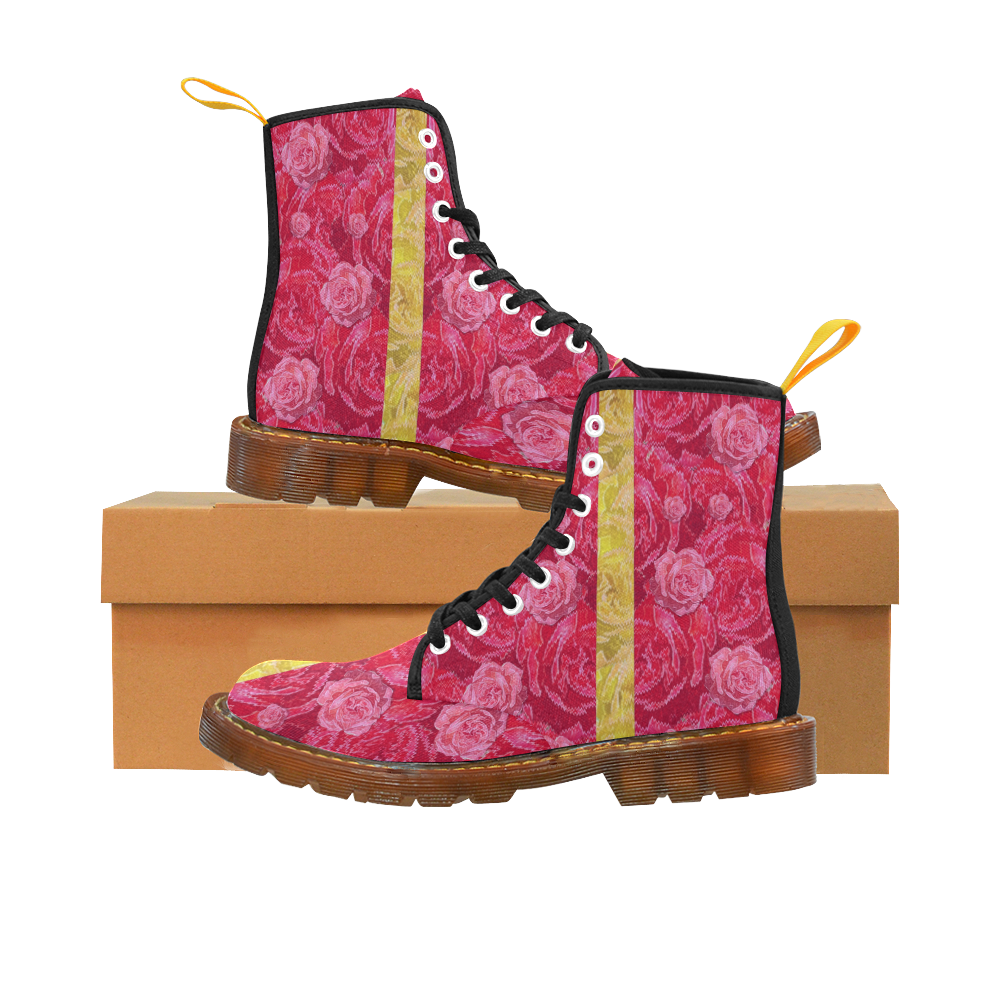 Rose and roses and another rose Martin Boots For Women Model 1203H