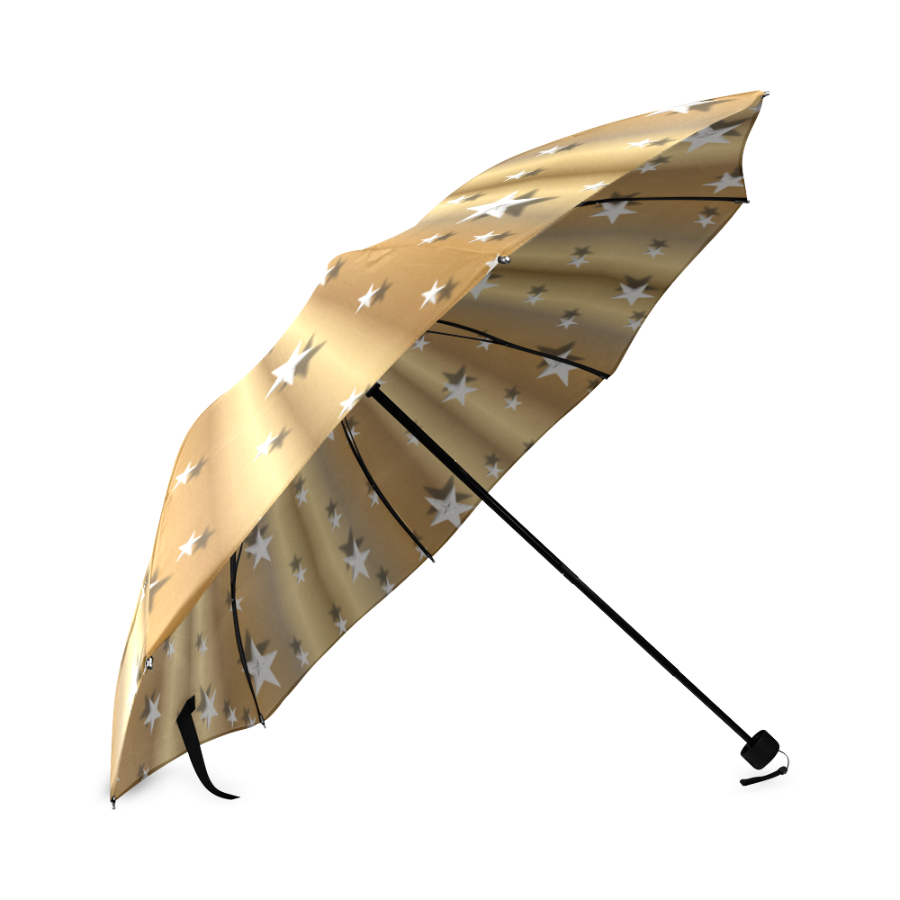 Golden Yellow Stargazer Foldable Umbrella (Model U01)