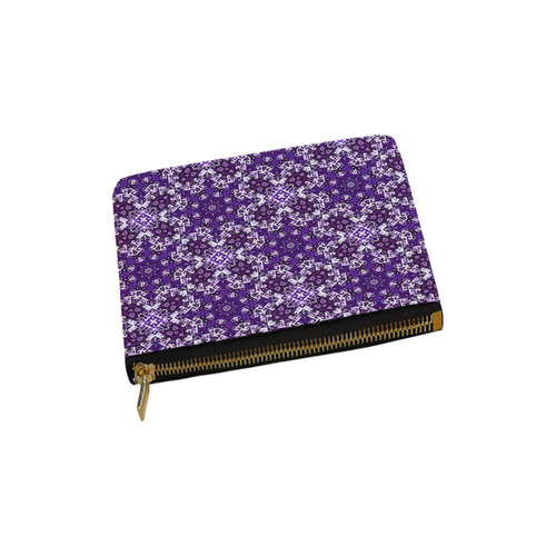 Bohemian Purple Fancy Tile Carry-All Pouch 6''x5''