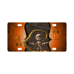 Halloween, funny mummy Classic License Plate