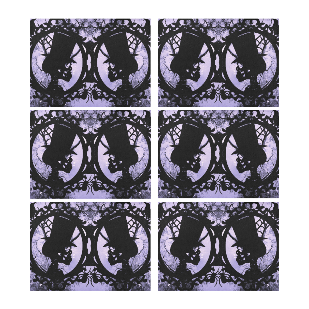 spooksville-forest - Halloween Placemat 14’’ x 19’’ (Set of 6)