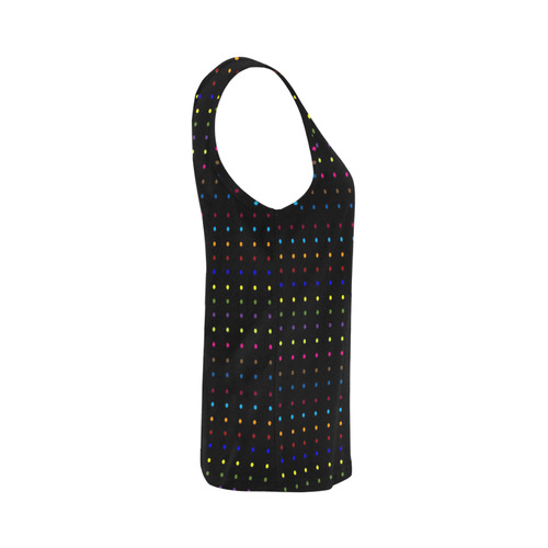 Dots & Colors Modern, Colorful pattern design All Over Print Tank Top for Women (Model T43)