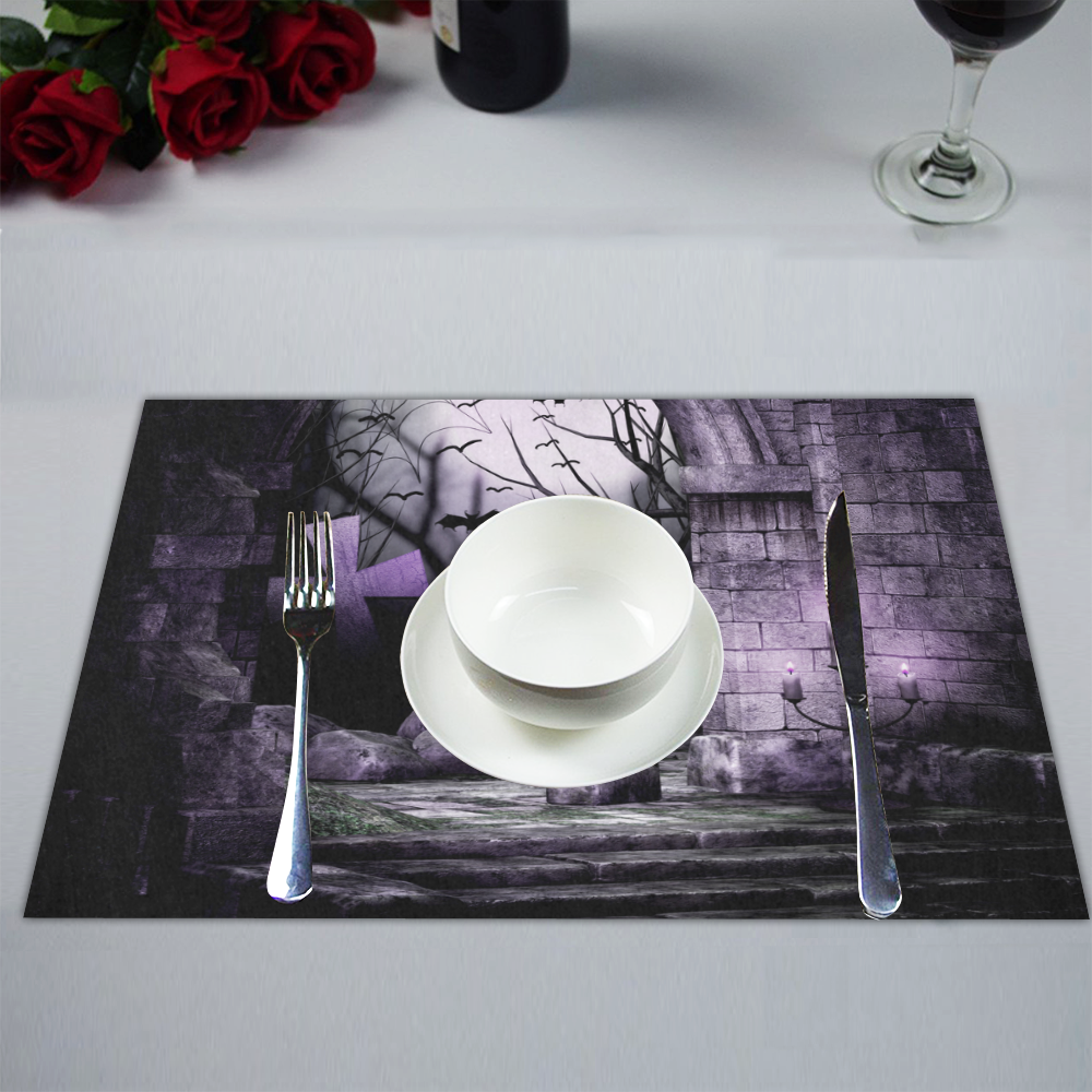 alter of evil - Halloween Placemat 14’’ x 19’’ (Set of 6)