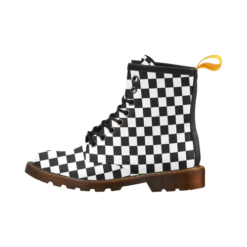 checkerboots High Grade PU Leather Martin Boots For Men Model 402H