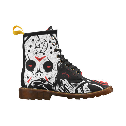Friday The 13th Jason Doc Women's Martens Boots High Grade PU Leather Martin Boots For Women Model 402H