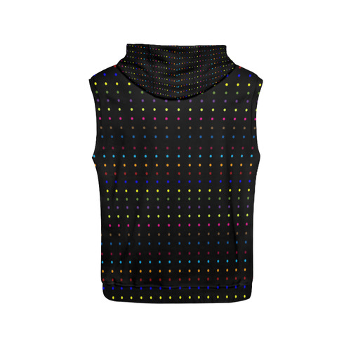Dots & Colors Modern, Colorful pattern design All Over Print Sleeveless Hoodie for Men (Model H15)