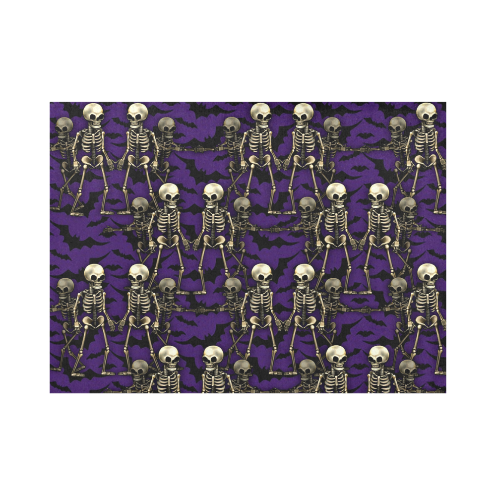 Halloween skeletons and bats Placemat 14’’ x 19’’ (Set of 6)