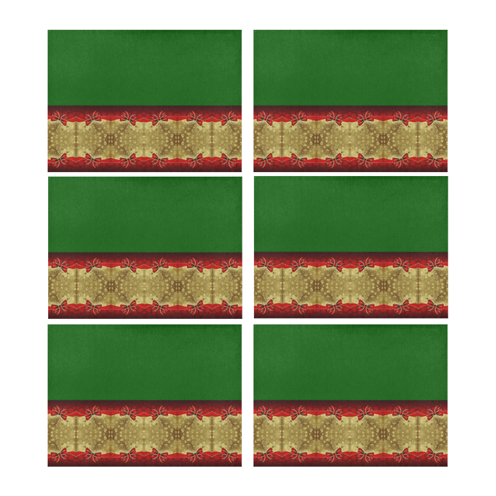 An Elegant Christmas in green Placemat 14’’ x 19’’ (Set of 6)