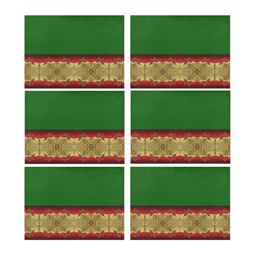 An Elegant Christmas in green Placemat 14’’ x 19’’ (Set of 6)